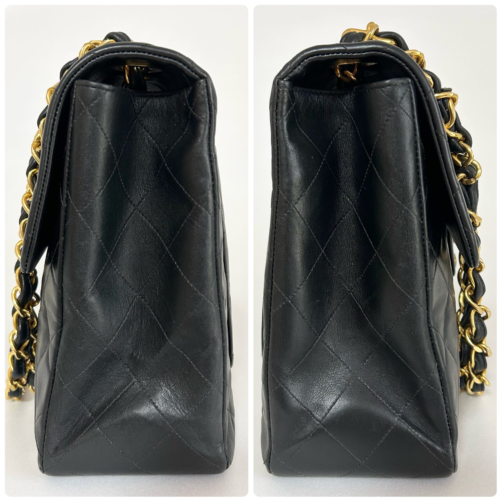 CHANEL Deca Matelasse Shoulder Bag, Black, W34 [With Seal], No. 2 Shoulder Bag