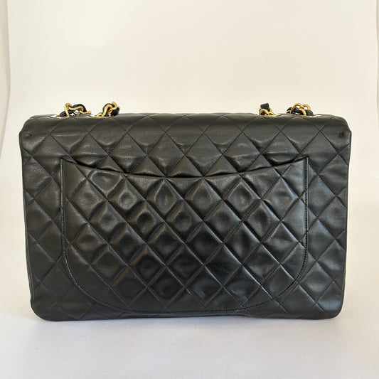 CHANEL Deca Matelasse Shoulder Bag, Black, W34 [With Seal], No. 2 Shoulder Bag