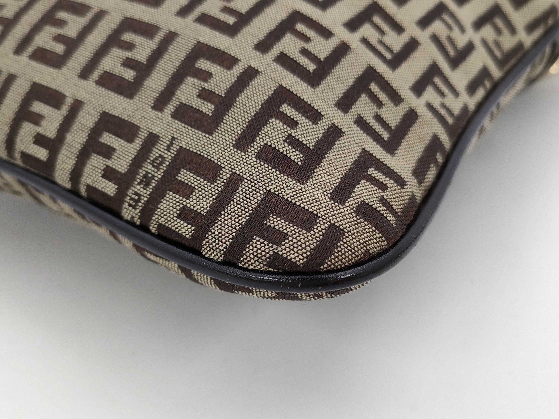 FENDI Brown Zucchino Shoulder Bag