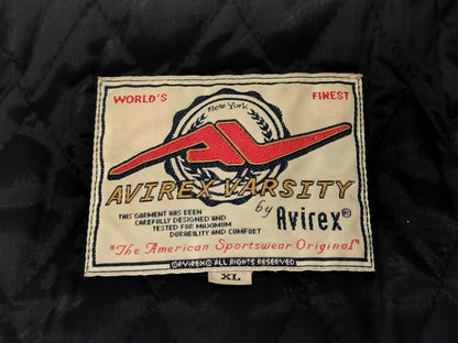 AVIREX Varsity Jacket, Leather Jacket, US Size XL