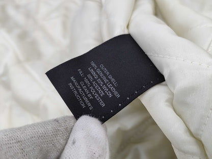 AVIREX NYC Embossed Logo Leather Jacket, US Size XL