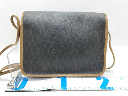 Dior Brown PVC Logo Shoulder Bag