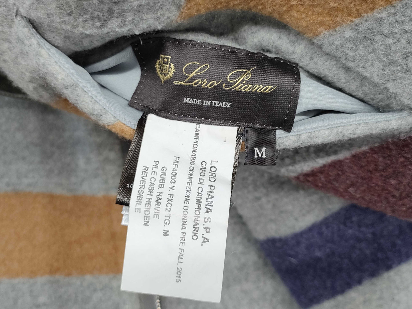 Loro Piana Reversible 100% Cashmere Coat, Size M