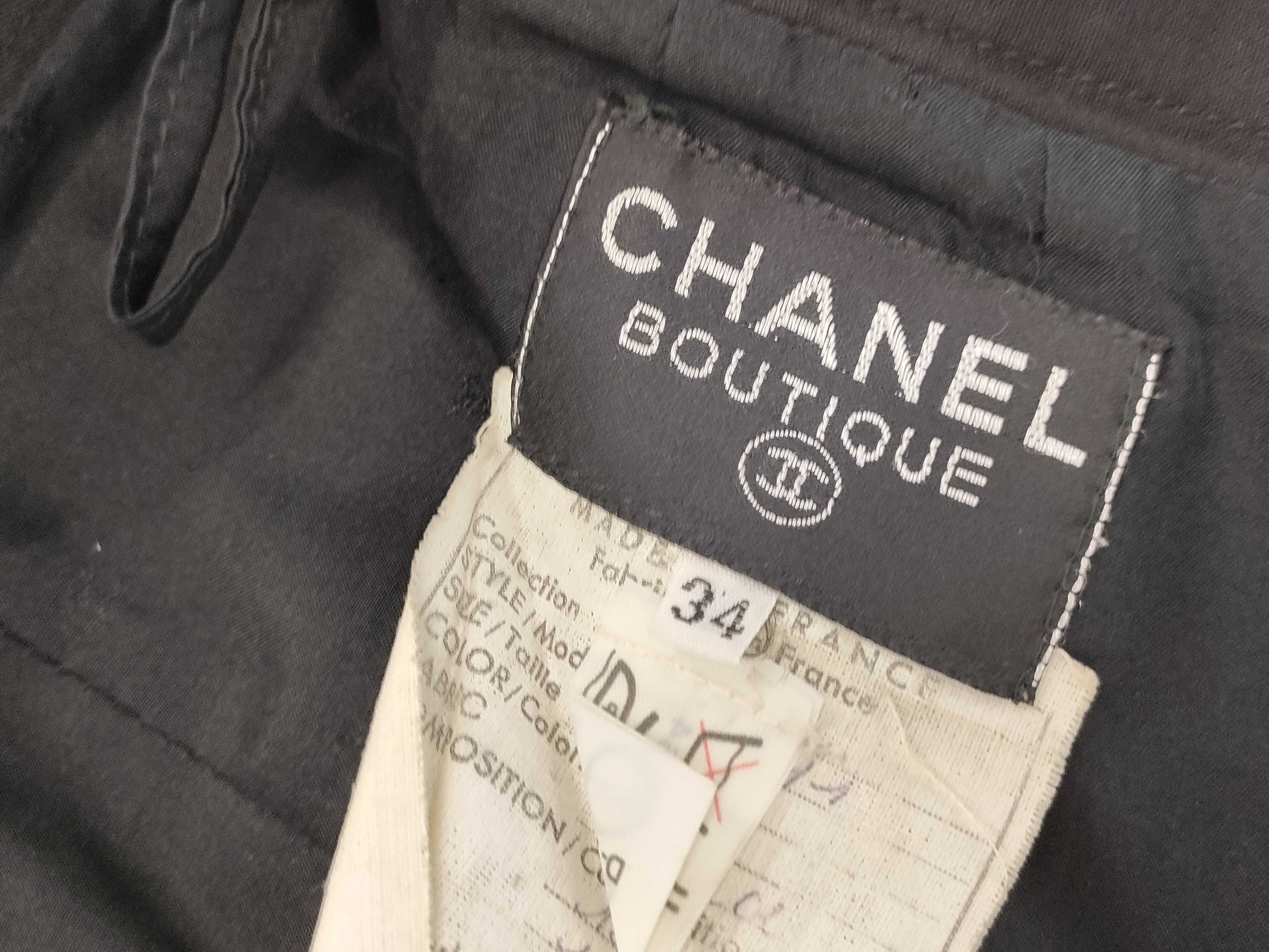 CHANEL Skirt Black Size 34 Skirt