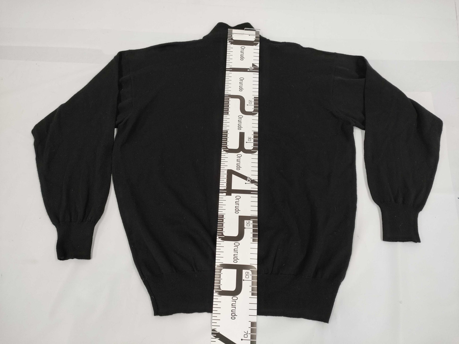 Yves Saint Laurent sweater with YSL patch, black top