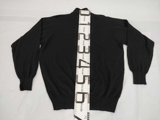 Yves Saint Laurent sweater with YSL patch, black top