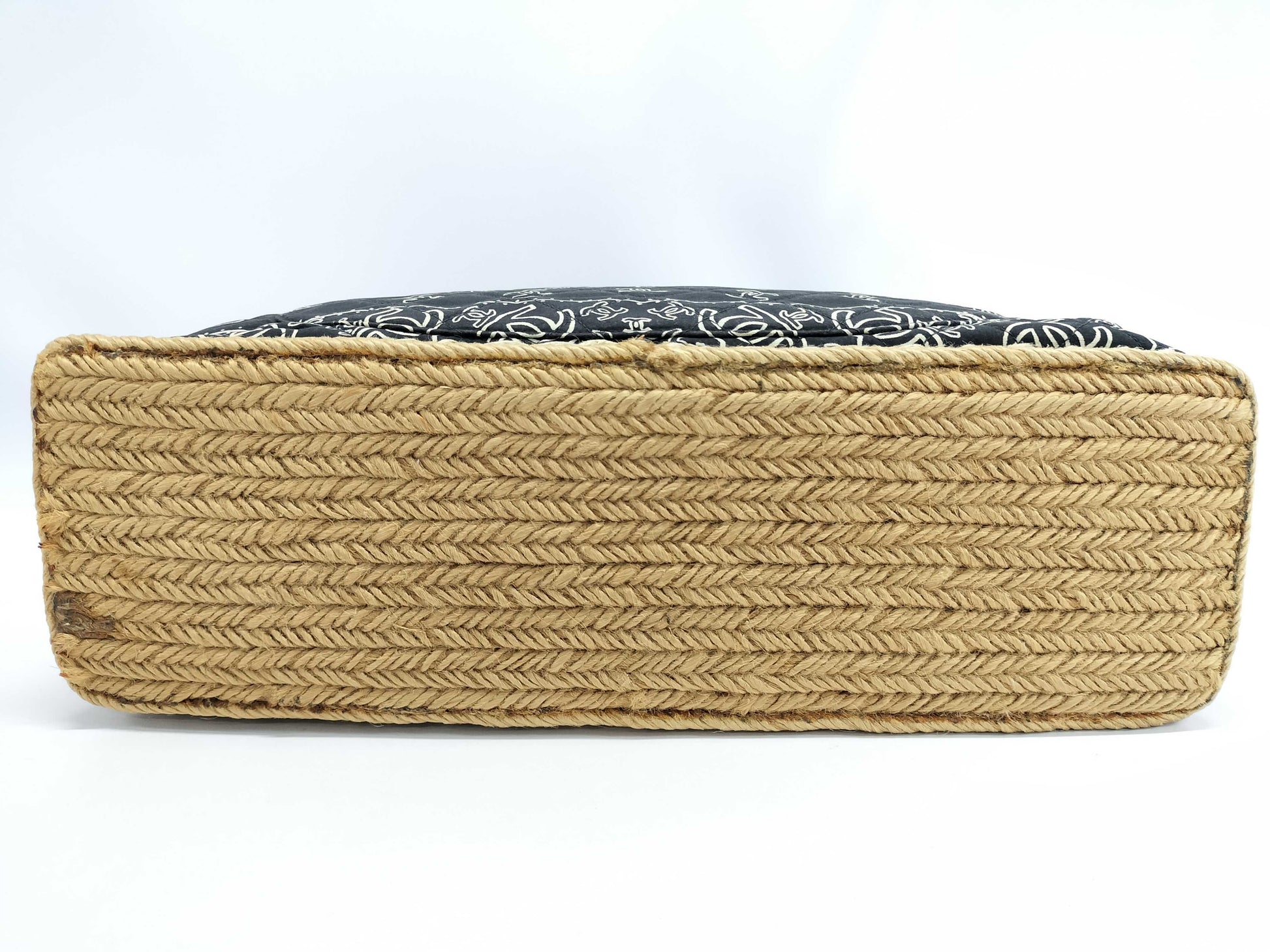 CHANEL Chanel Bandana Print Matelasse Coco Mark Turnlock Black Gold Cotton Shoulder Bag 2nd Series