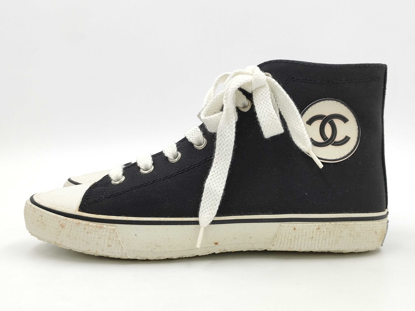 CHANEL Canvas Sneakers A01852 37 Sneakers