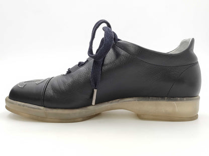 CHANEL Sneakers Leather Black 351/2 Sneakers