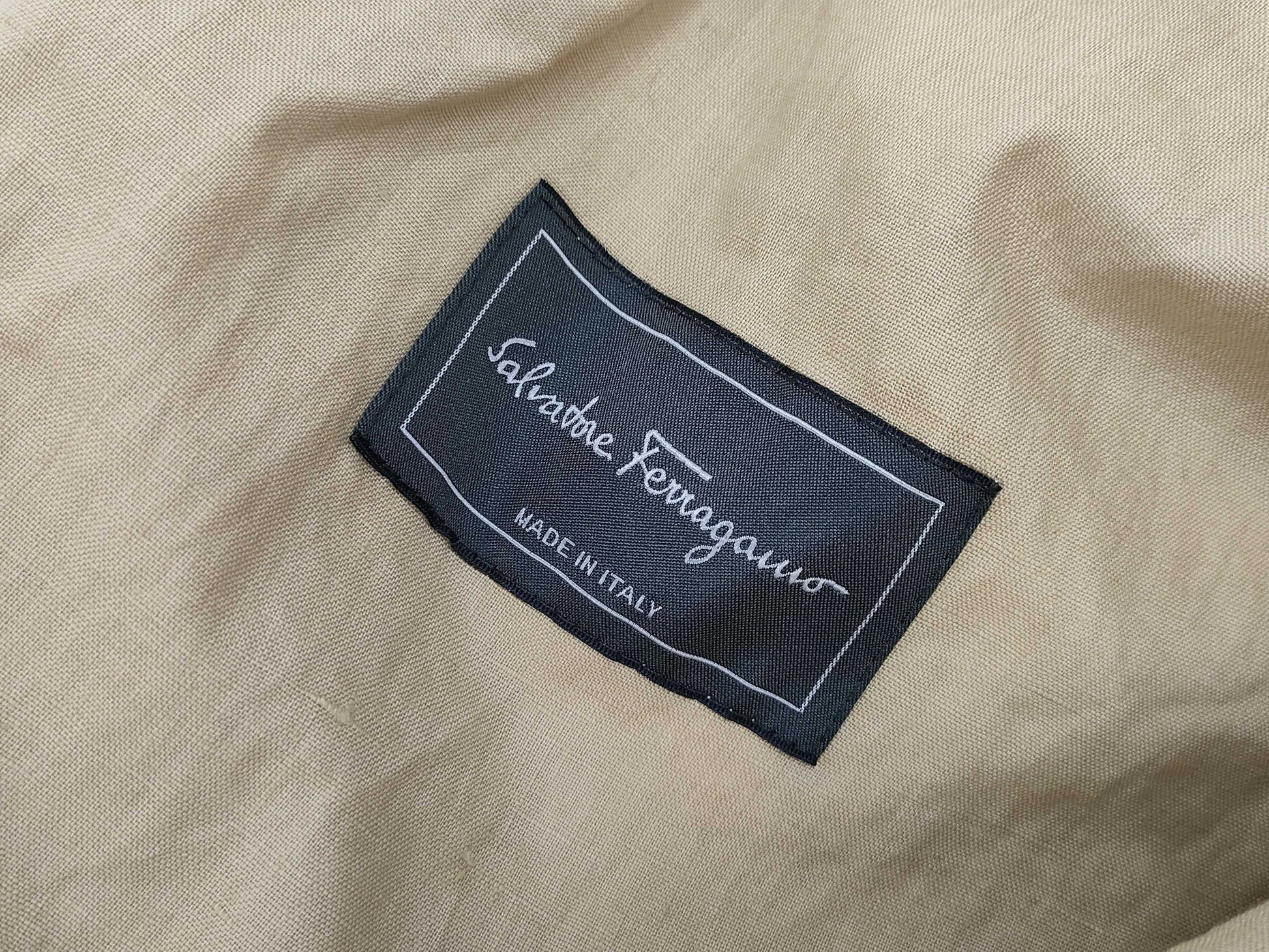 Ferragamo Gancini Long Coat Men's Size 50 Coat