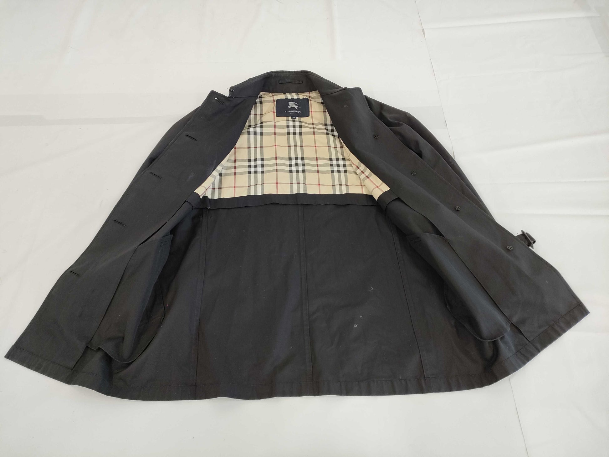 BURBERRY Nova Check Long Coat Size 40 Coat