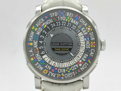 LOUIS VUITTON Escale Timezone Q5D20 TI5504 Automatic Men's Watch