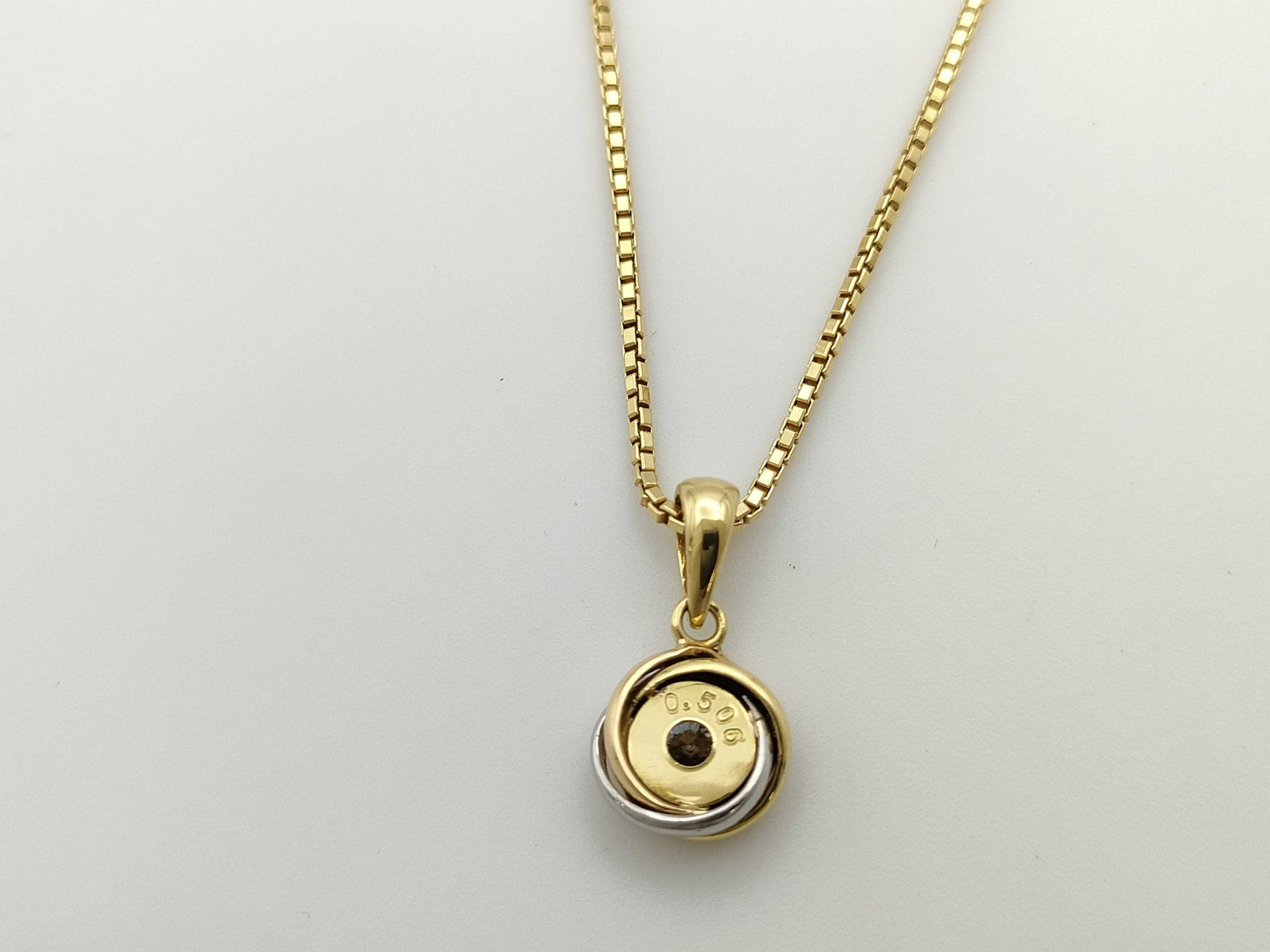 D0.506ct K18/750 7.4g Necklace 