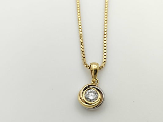 D0.506ct K18/750 7.4g Necklace 