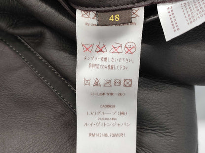 LOUIS VUITTON Reversible Mouton Jacket, Size 48