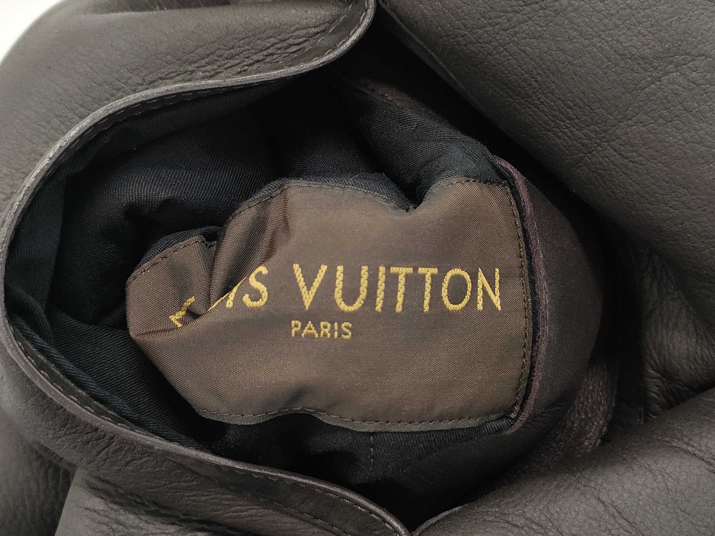 LOUIS VUITTON Reversible Mouton Jacket, Size 48