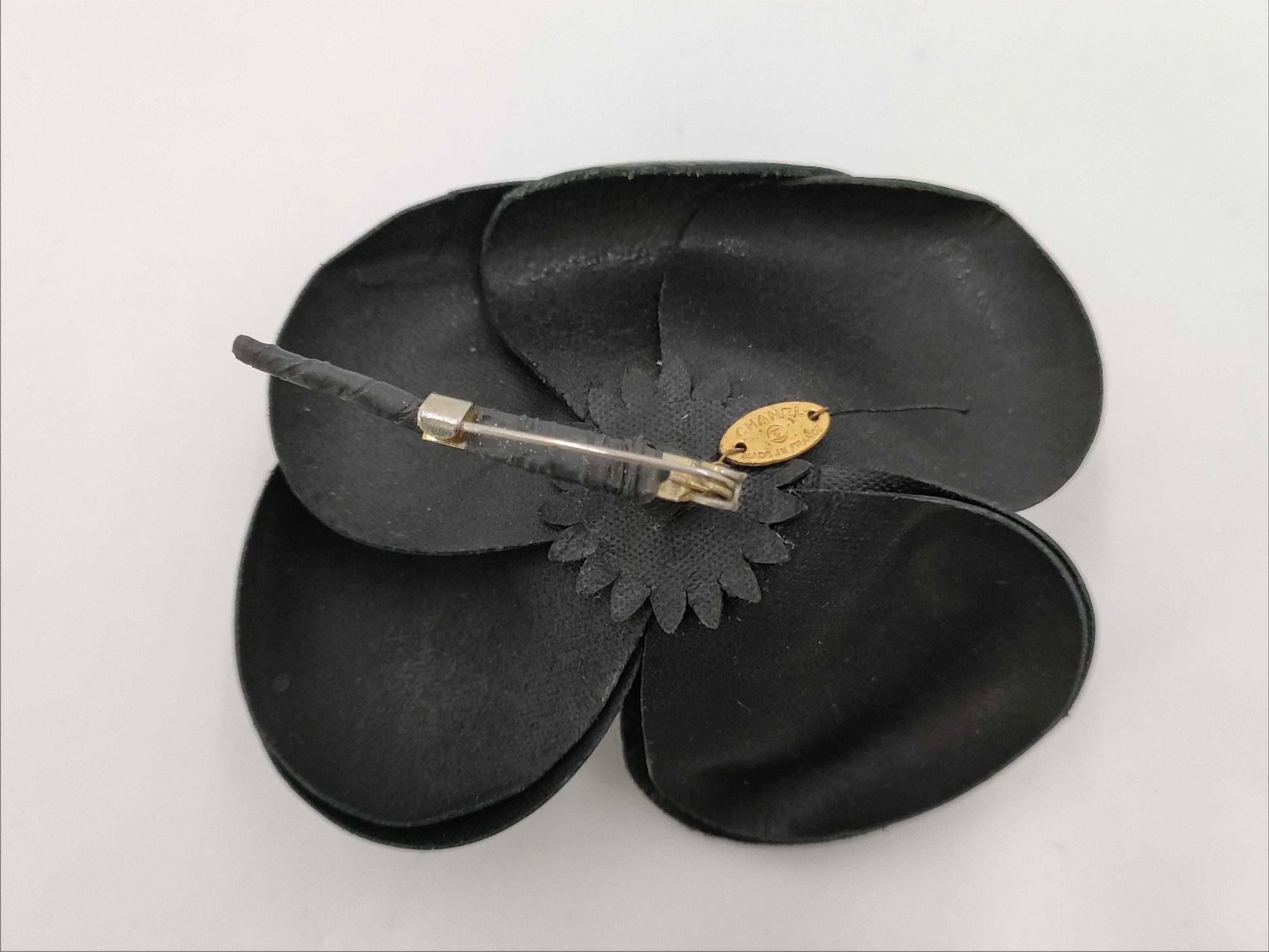 CHANEL CHANEL Camellia Corsage Black Brooch Brooch