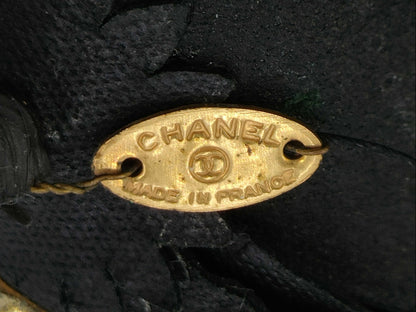 CHANEL CHANEL Camellia Corsage Black Brooch Brooch