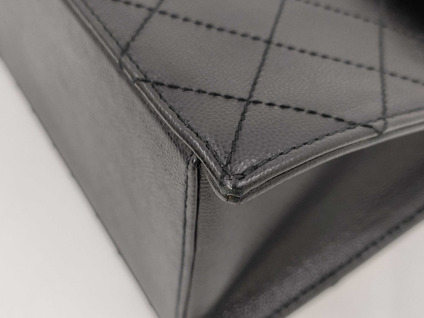 CHANEL One-Shoulder Bag Black Caviar Skin Black No. 5 Shoulder Bag