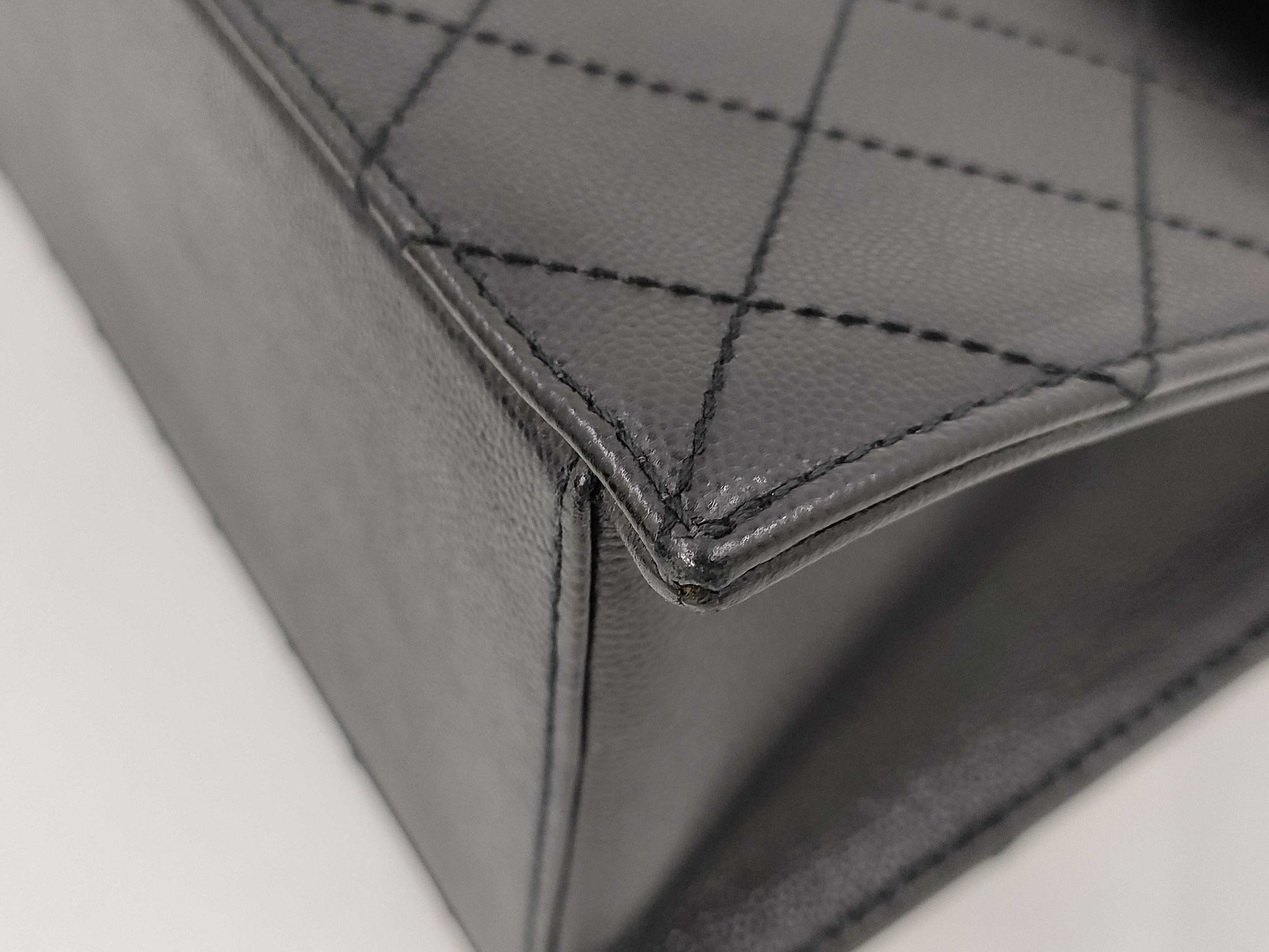 CHANEL One-Shoulder Bag Black Caviar Skin Black No. 5 Shoulder Bag