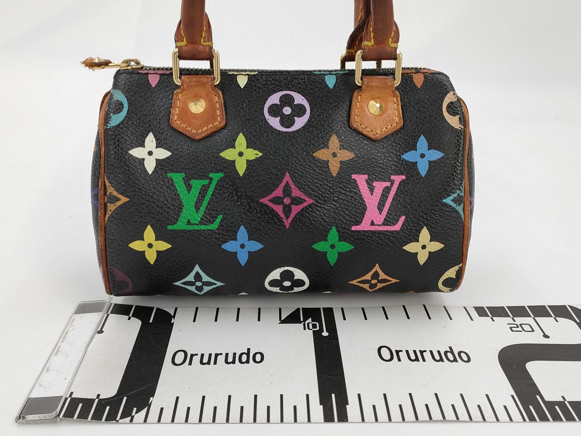 LOUIS VUITTON Monogram Multicolore Black Mini Speedy Handbag