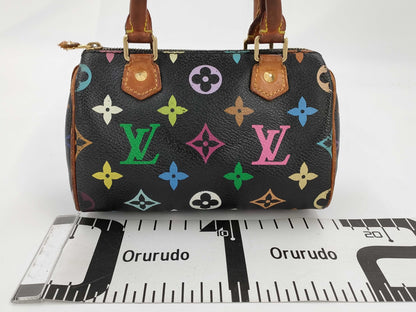 LOUIS VUITTON Monogram Multicolore Black Mini Speedy Handbag