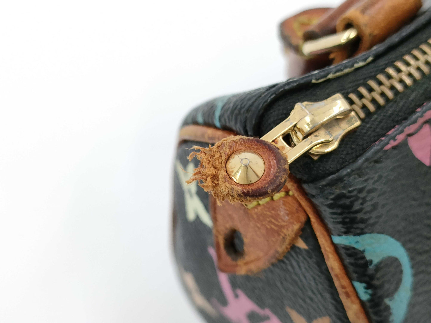 LOUIS VUITTON Monogram Multicolore Black Mini Speedy Handbag