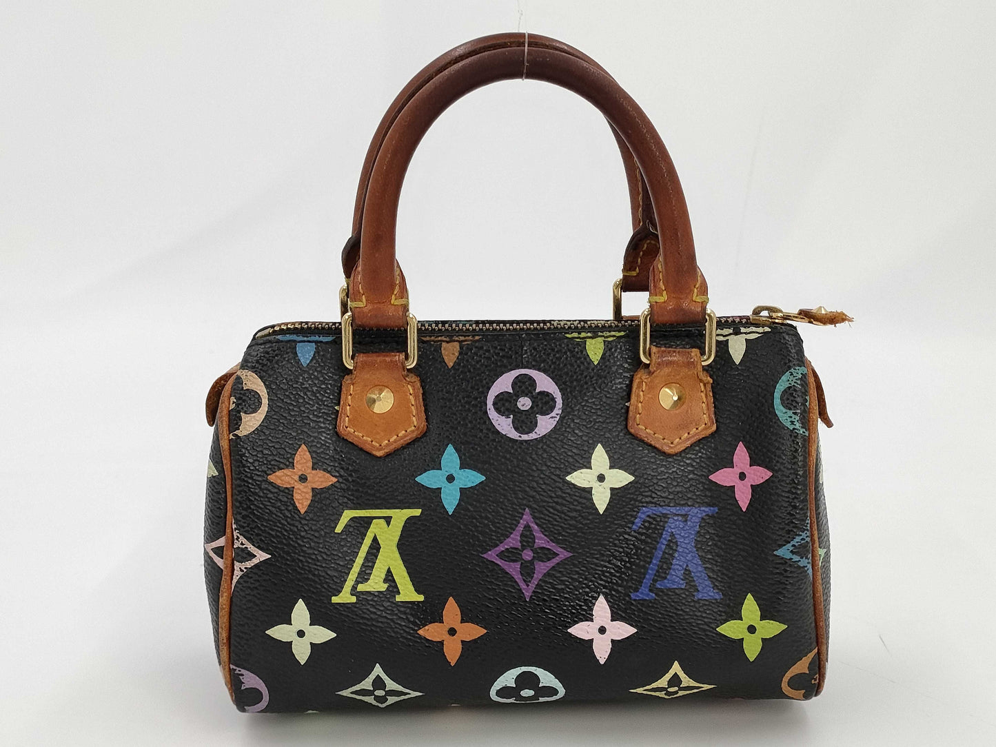 LOUIS VUITTON Monogram Multicolore Black Mini Speedy Handbag