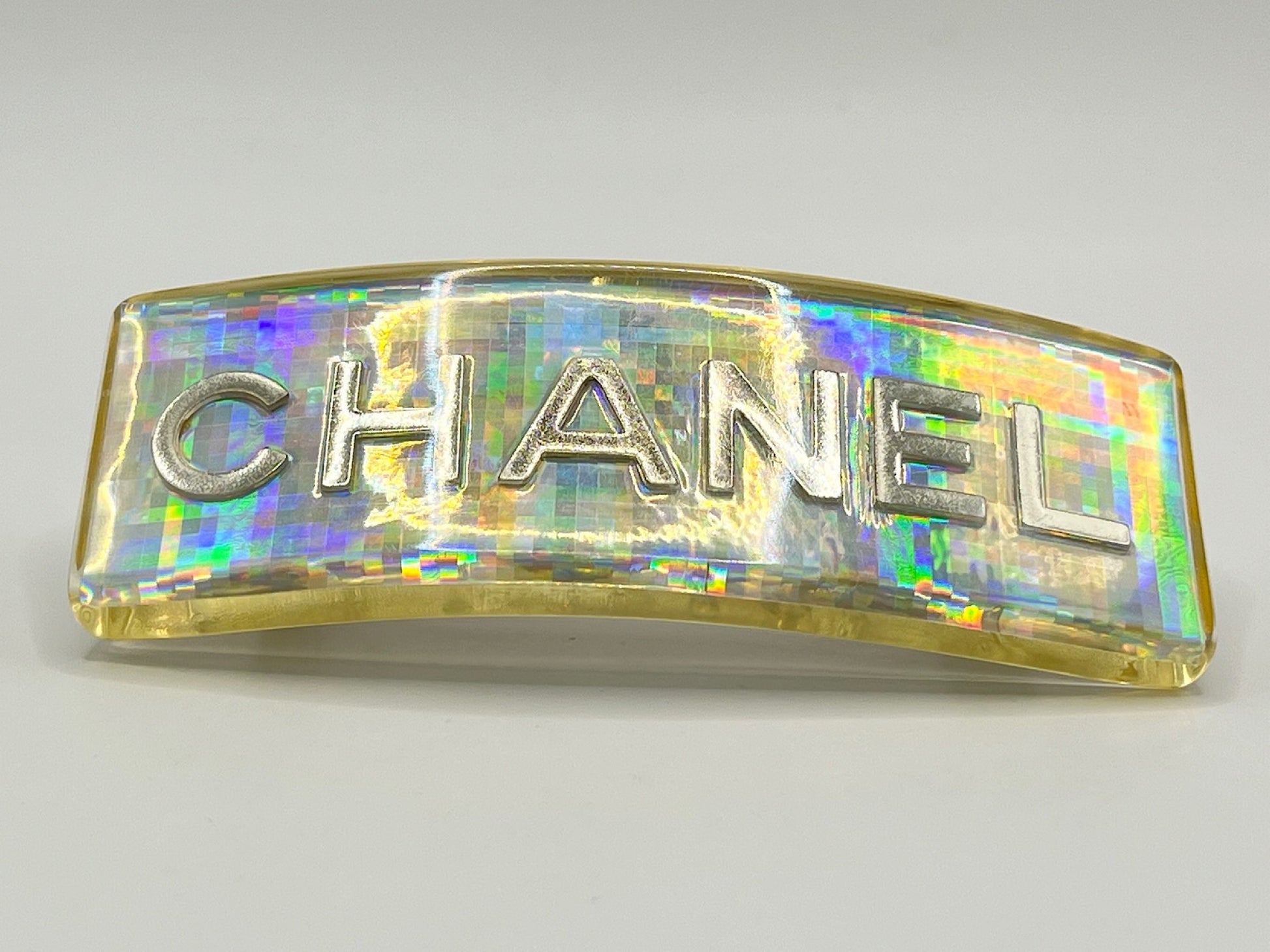 CHANEL Hologram Barrette 97P Aurora Hair Accessory
