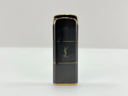 Yves Saint Laurent Unused Saint Laurent Satain Lighter YS-2000 S Silver Gold Lighter