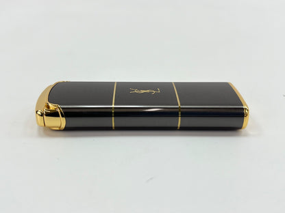 Yves Saint Laurent Unused Saint Laurent Satain Lighter YS-2000 S Silver Gold Lighter