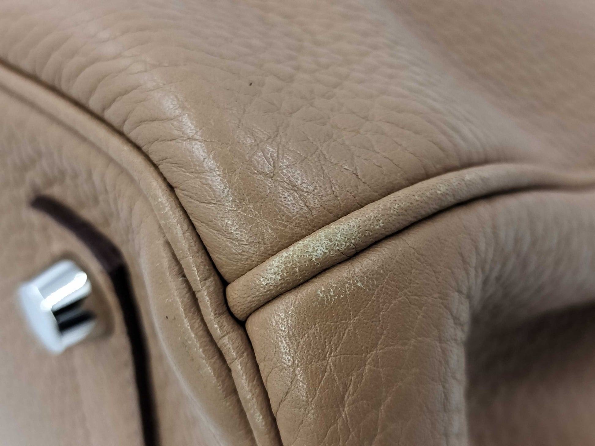 HERMES Birkin 35 Taurillon Tabac with sterling silver hardware, □N handbag