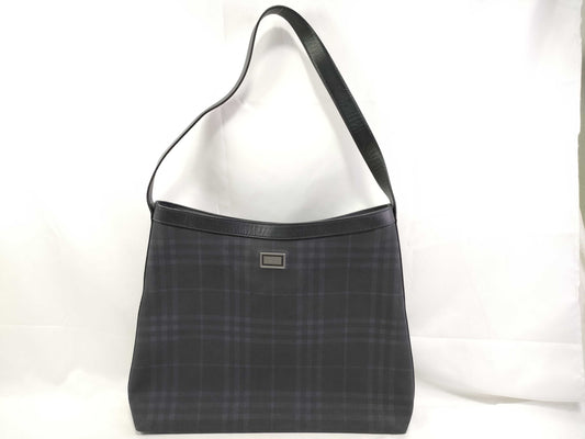 BURBERRY Nova Check One-Shoulder Black Shoulder Bag