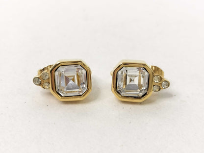 GIVENCHY YSL Gold Stone Necklace and Earrings