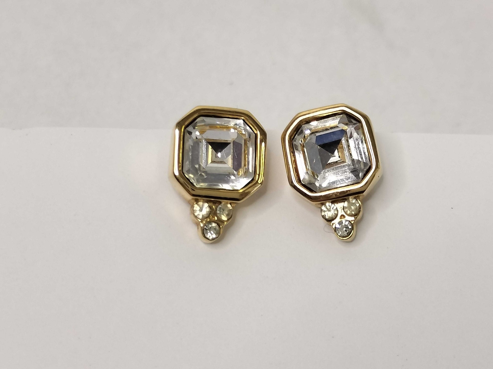 GIVENCHY YSL Gold Stone Necklace and Earrings