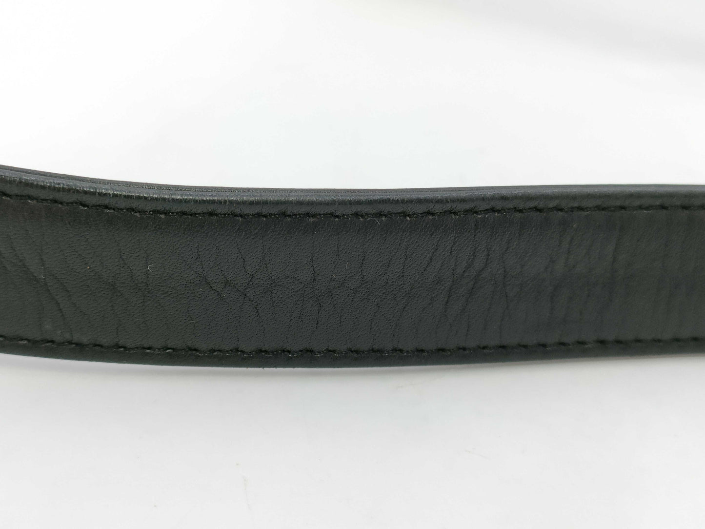 CHANEL Leather Shoulder Bag, Black, No. 5