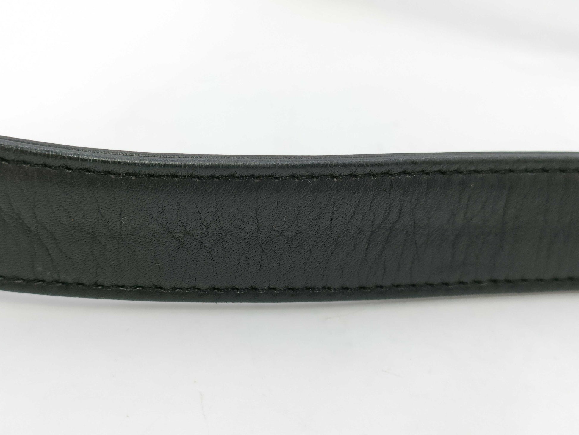 CHANEL Leather Shoulder Bag, Black, No. 5