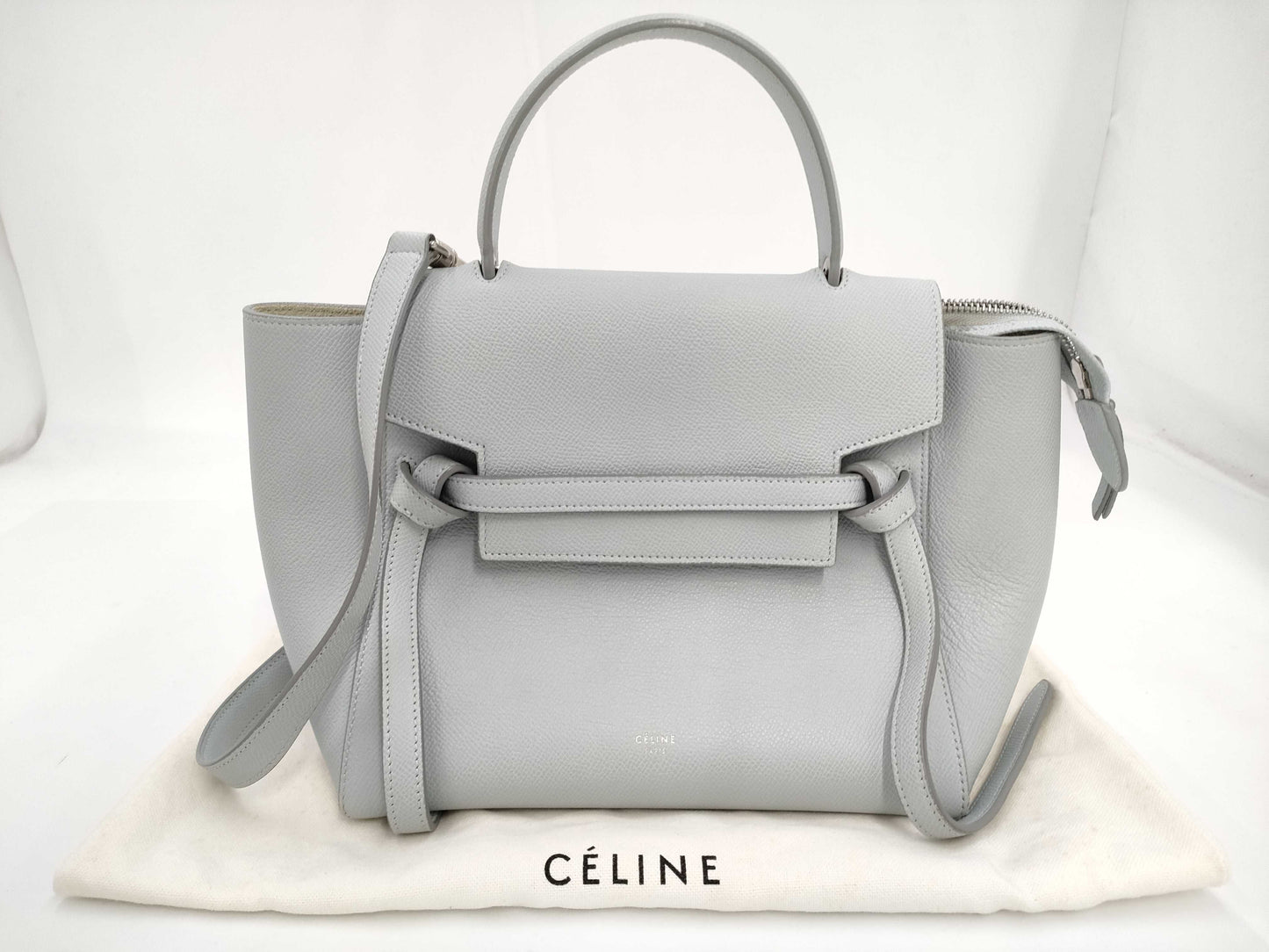 CELINE Belt Bag 2-Way Handbag Light Blue Handbag