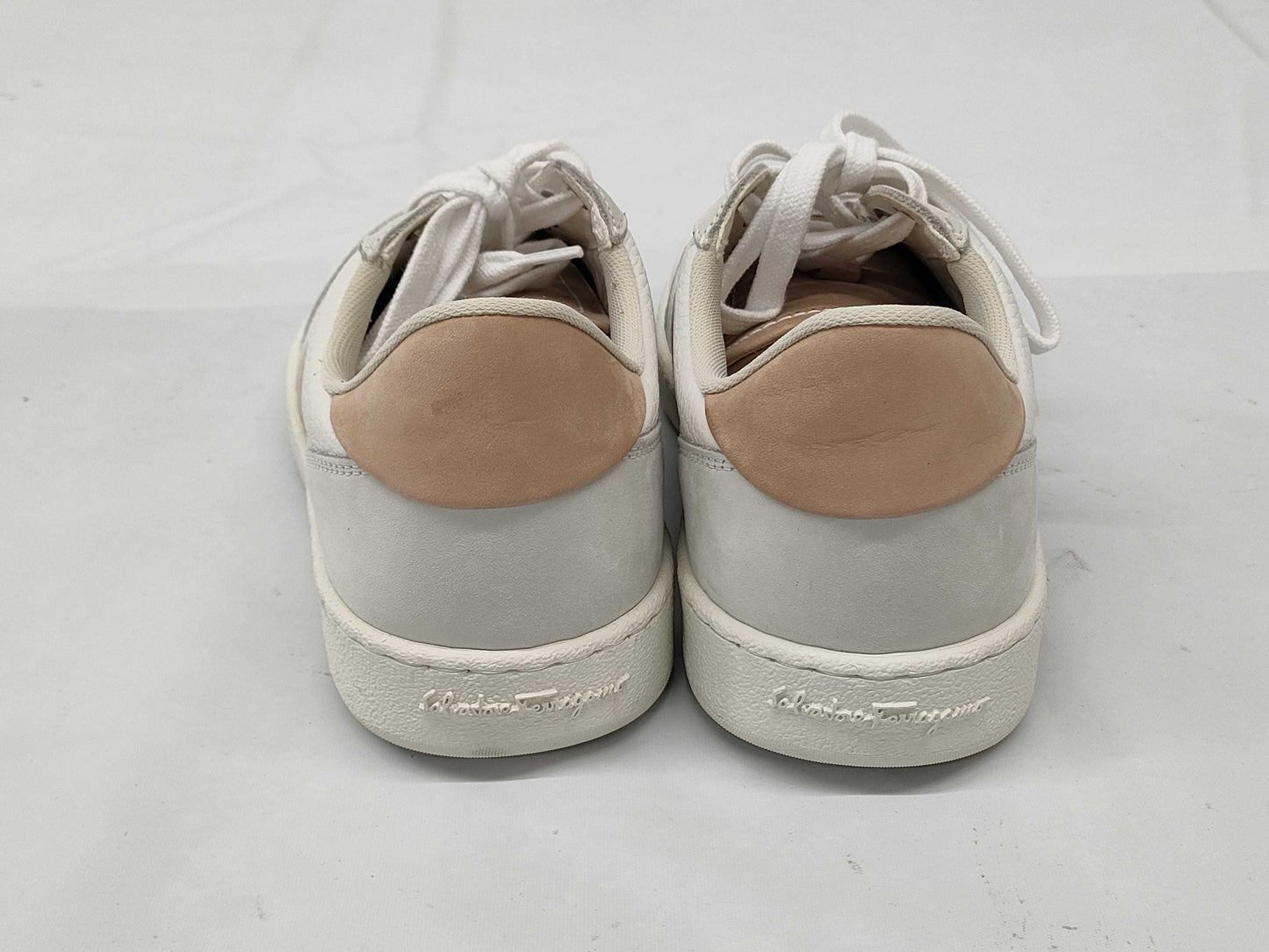 Salvatore Ferragamo Women's Leather Suede Sneakers with New Logo, Size 6.5