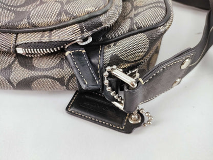 COACH Heritage Stripe Signature Shoulder Bag Shoulder Bag