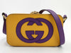 GUCCI G Stitch Shoulder Bag Yellow x Purple