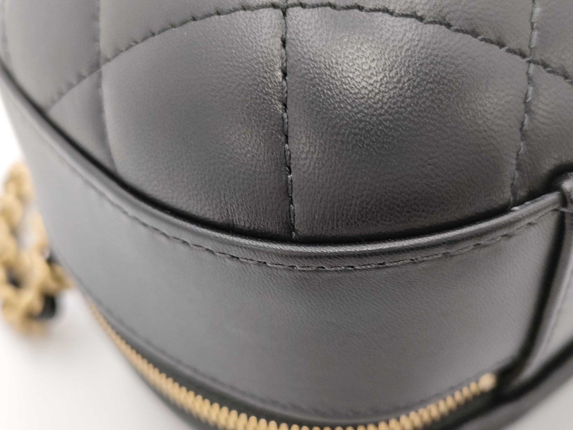 CHANEL Matelasse Top Handle 2-Way Lambskin Vanity Bag