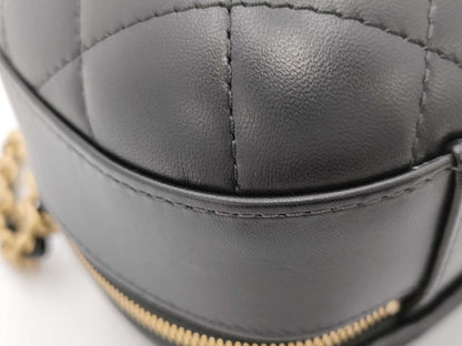 CHANEL Matelasse Top Handle 2-Way Lambskin Vanity Bag