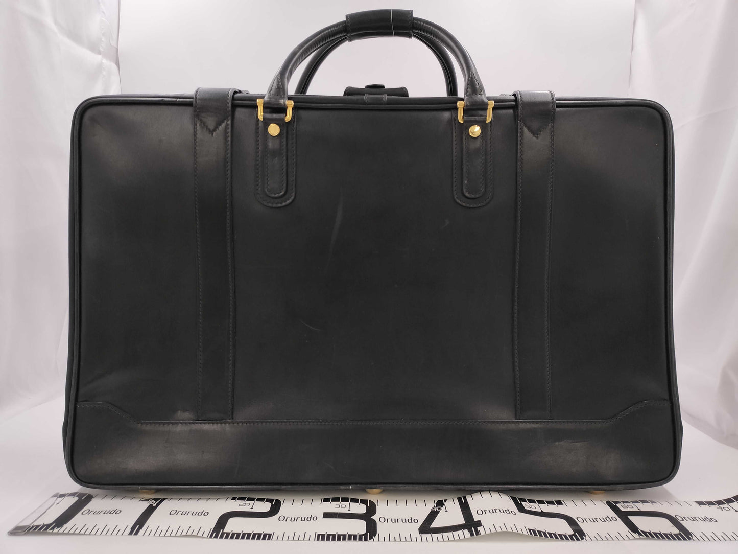 GUCCI Old Leather Travel Bag Suitcase