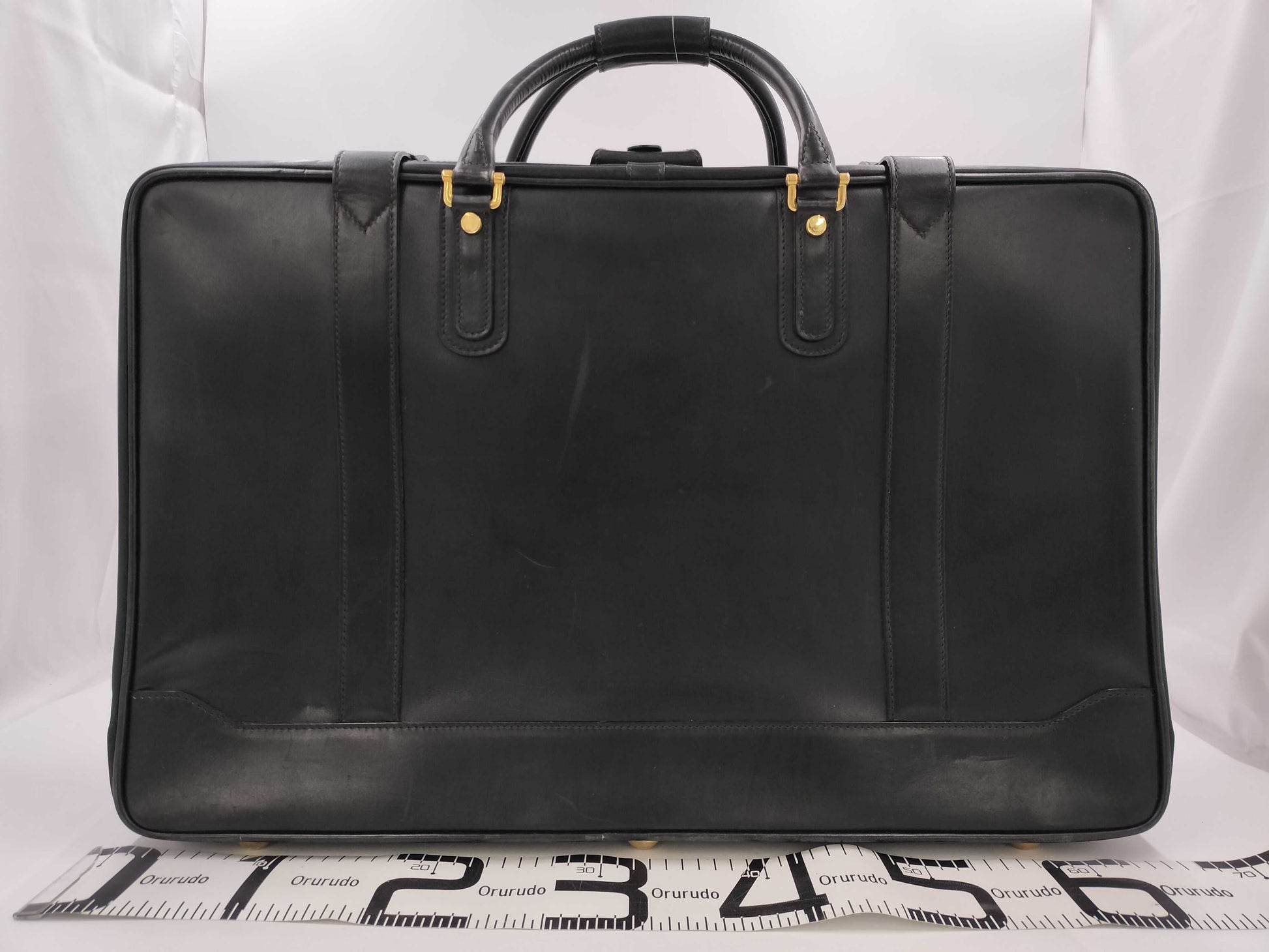 GUCCI Old Leather Travel Bag Suitcase