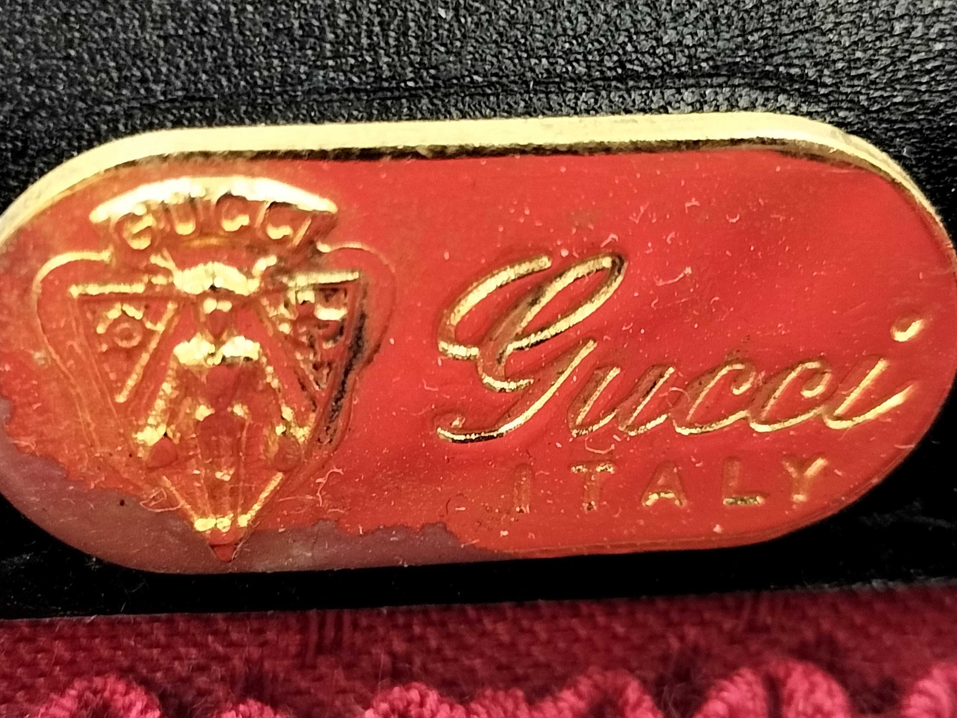 GUCCI Old Leather Travel Bag Suitcase