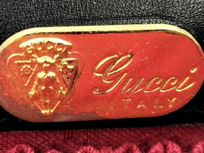 GUCCI Old Leather Travel Bag Suitcase