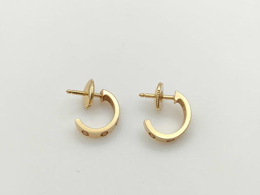 Cartier Mini Love PG Au750 3.3g Earrings 