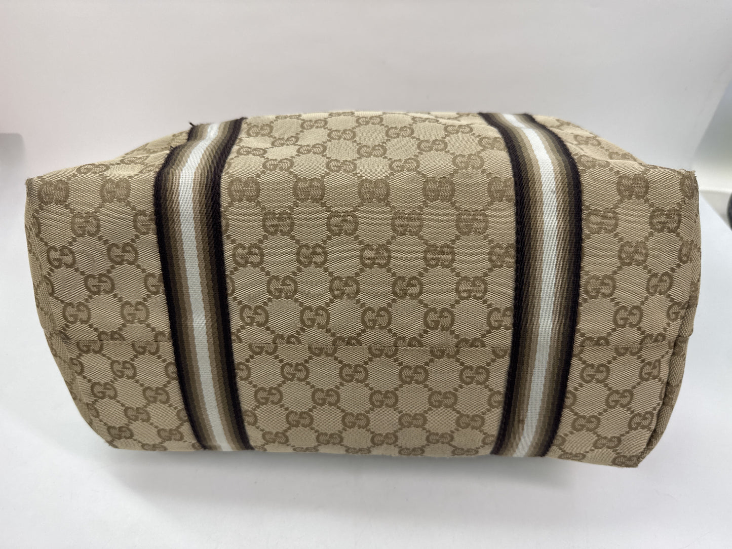 GUCCI GG Canvas Tote Bag with Charm