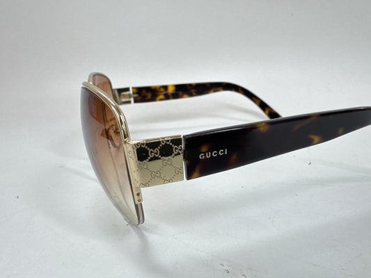 GUCCI GG2719 Gold and Brown Sunglasses